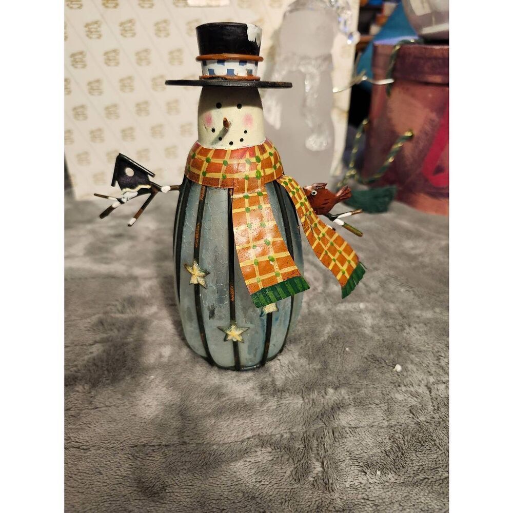 House of Lloyd Vintage Style Christmas around The World Snowman Votive Candle Ho